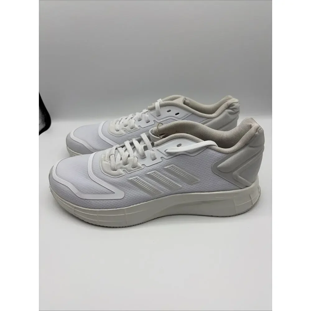 adidas Duramo 10 Men's White Low Top Lace-Up Athletic Sneakers Solid US Sz 10 D